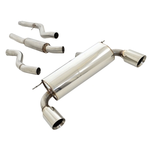 Friedrich Motorsport 76 mm Duplex-System Rustfrit Stål BMW 3-Serie F30 Sedan / F31